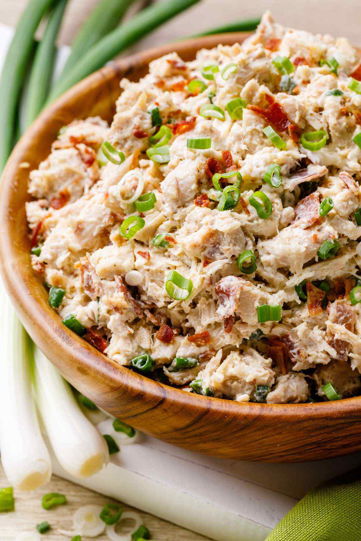 Easy Bacon and Green Onion Paleo Chicken Salad