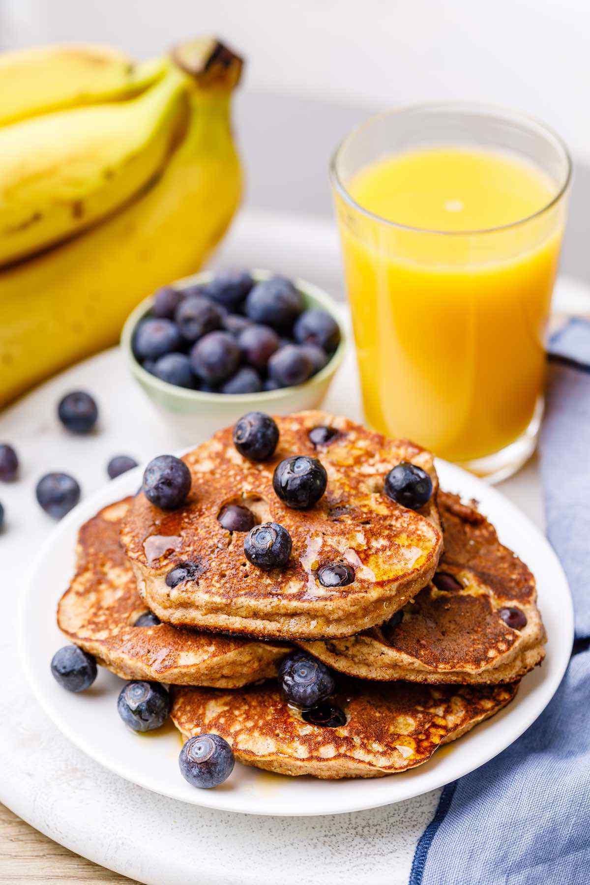 Blueberry Banana Pancakes