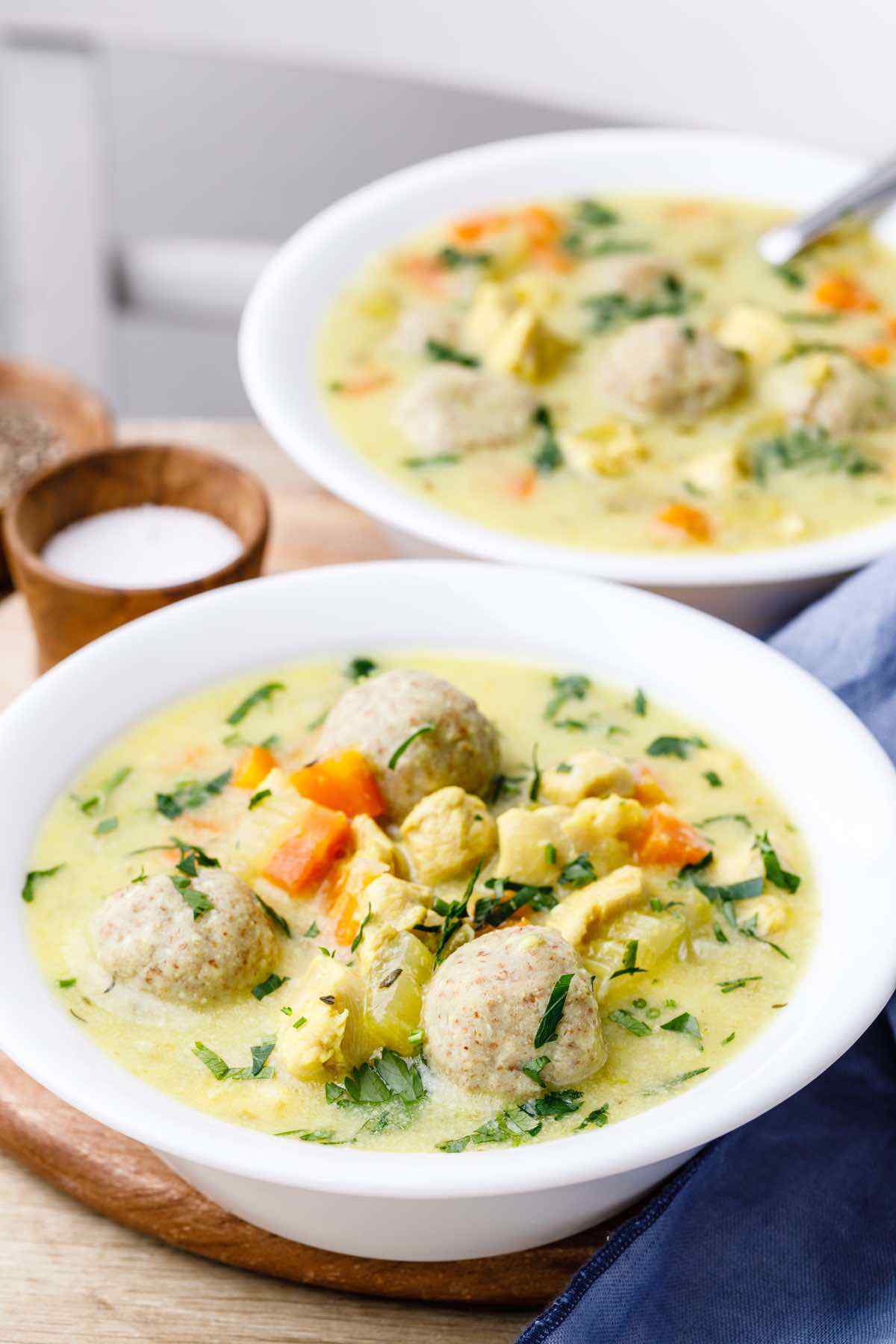 Paleo Chicken and Dumpling Soup