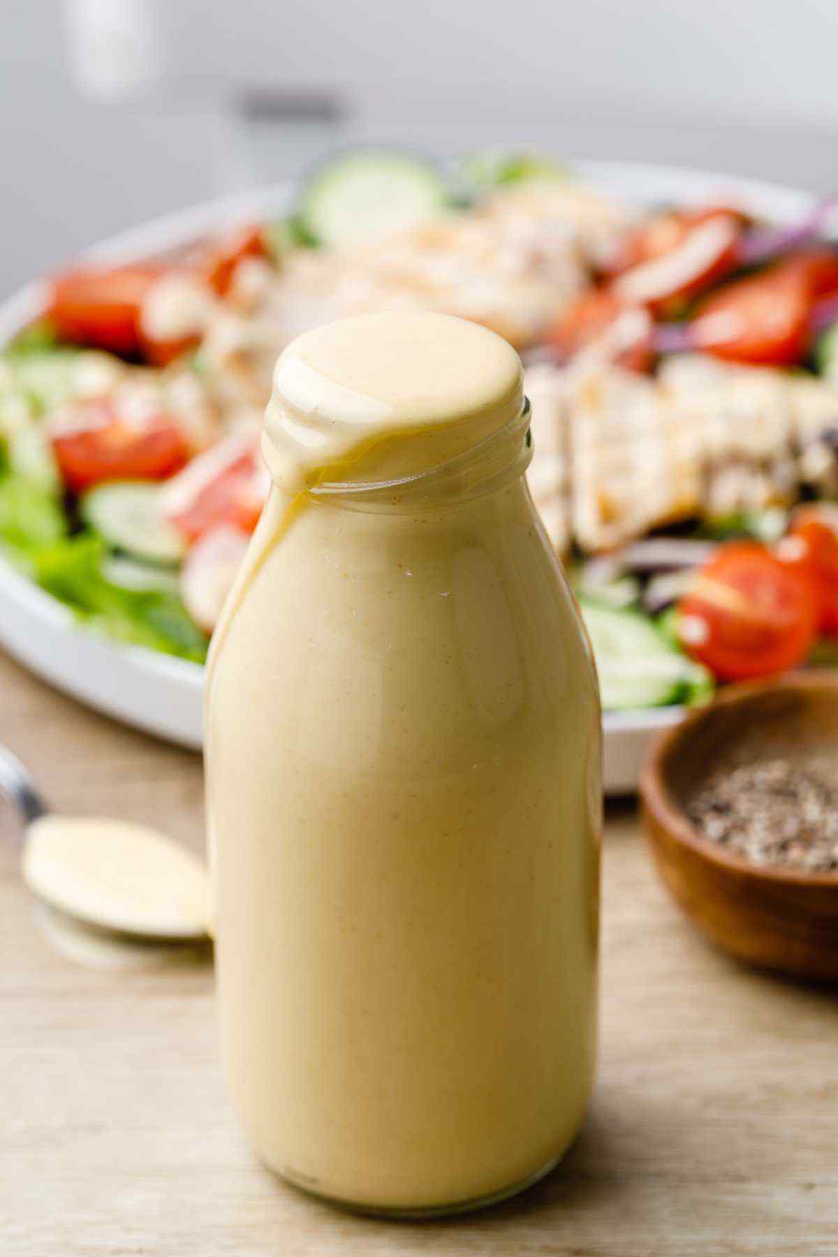 Creamy Honey Mustard Paleo Salad Dressing (yum!) - Paleo Grubs