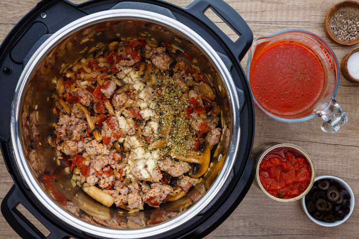 Paleo Instant Pot Sausage Pizza Soup