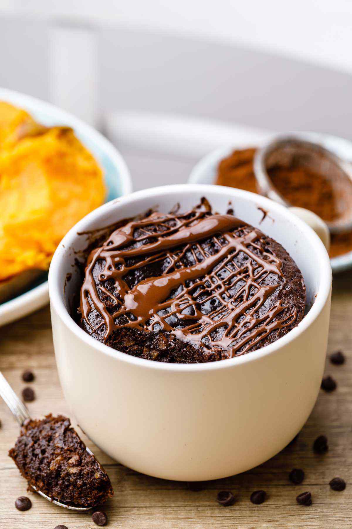 Paleo Sweet Potato Brownies in a Mug