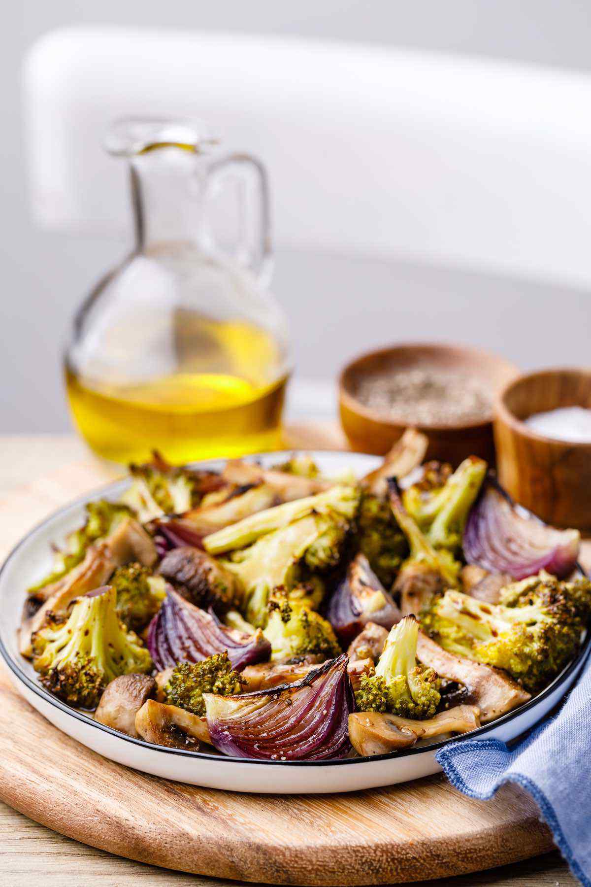 Roasted Broccoli and Mushrooms