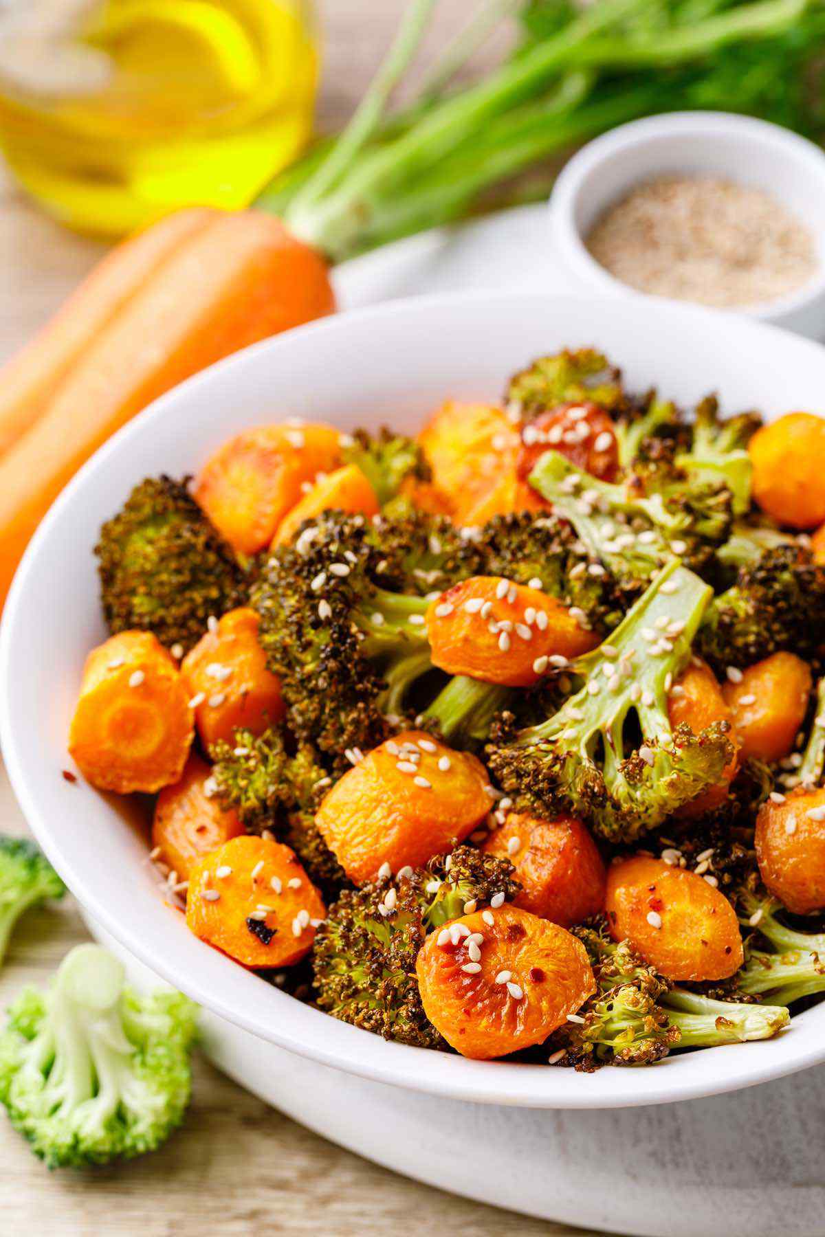 Life-changing Garlic Roasted Broccoli and Carrots - Paleo Grubs