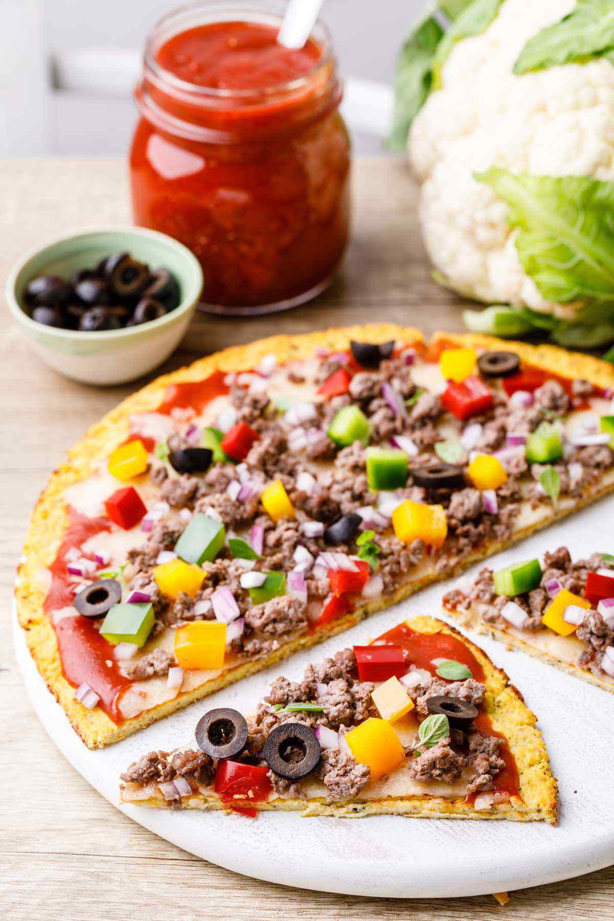 Low Carb Paleo Cauliflower Pizza Crust