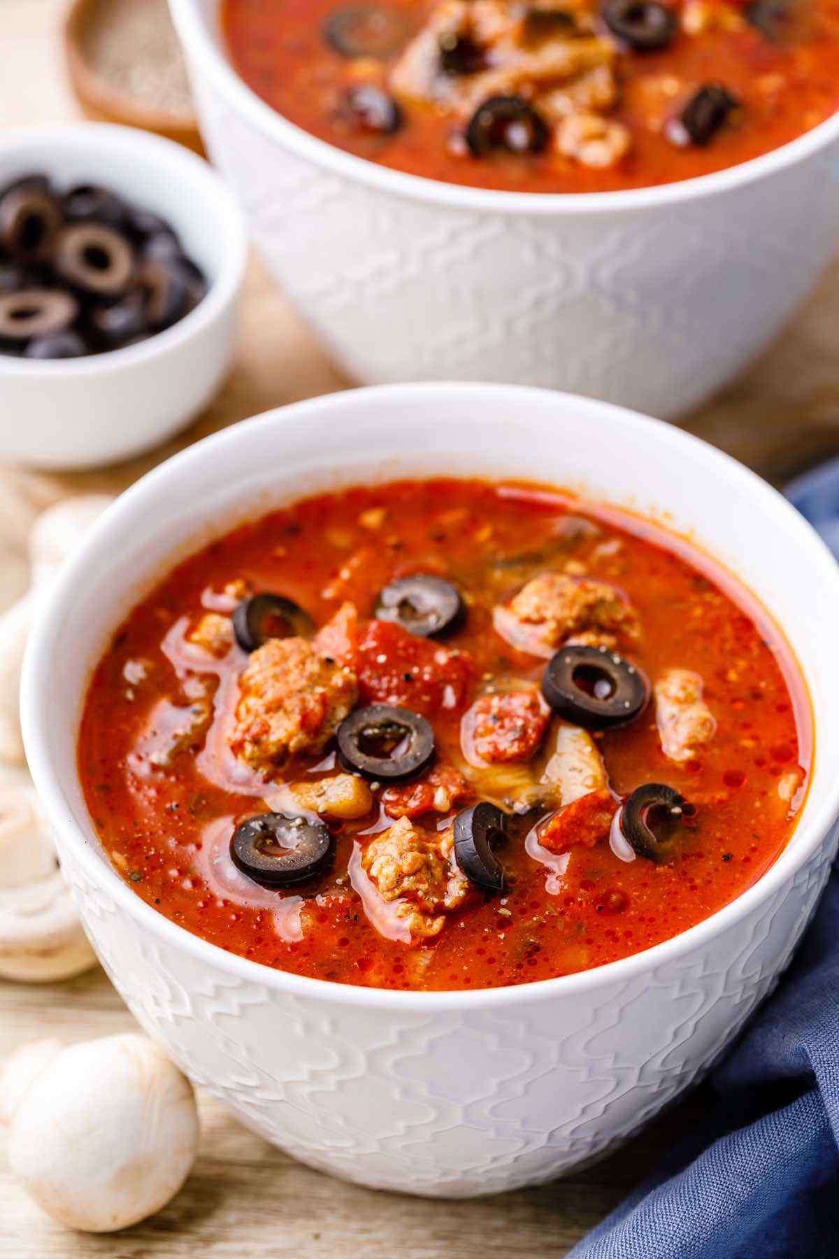 Paleo Instant Pot Sausage Pizza Soup