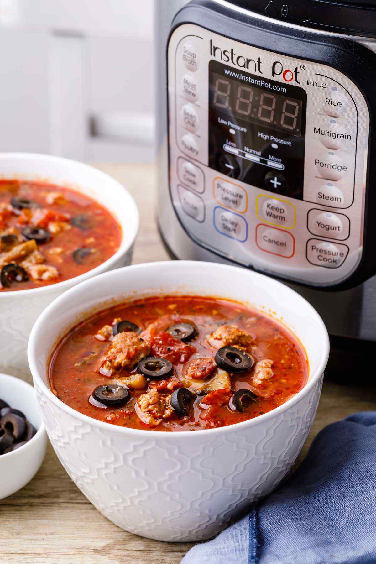 Paleo Instant Pot Sausage Pizza Soup