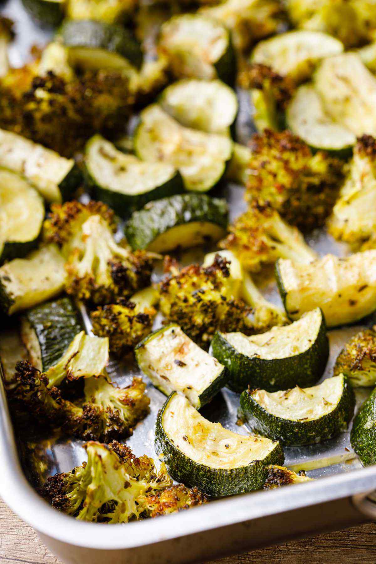 Sheet Pan Roasted Broccoli and Zucchini