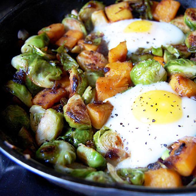 Down-Home Brussels Sprout Hash