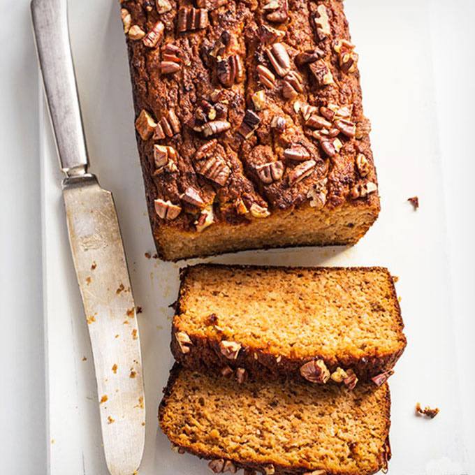 Grandma’s Sweet Potato Bread with Pecans