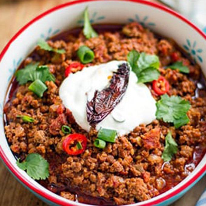Chili Con Carne with Beef Chorizo