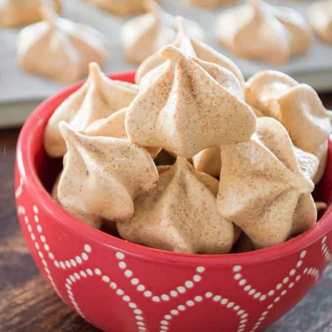 Cinnamon Maple Meringues