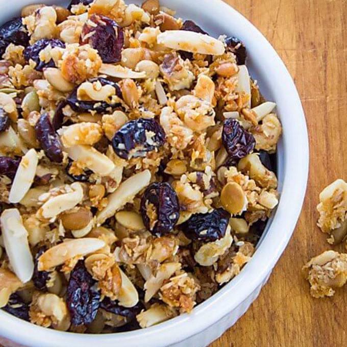 Cranberry Walnut Paleo Granola