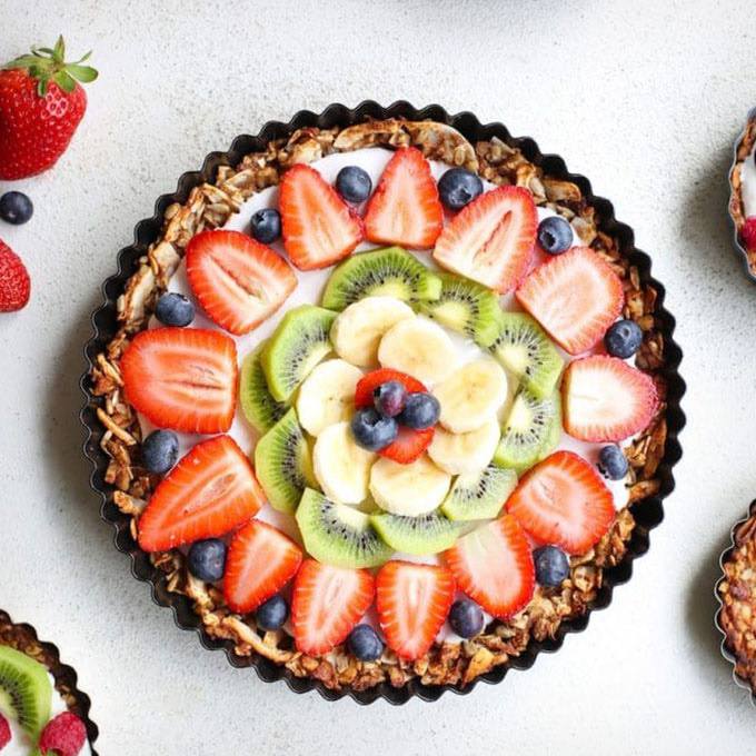 Fruity Paleo Granola Breakfast Pizza