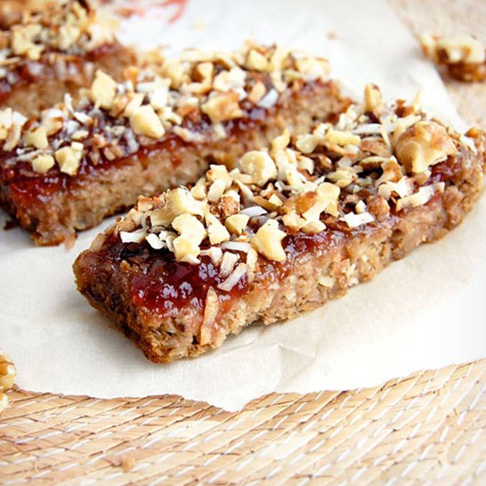 Strawberry Banana Paleo Breakfast Bars