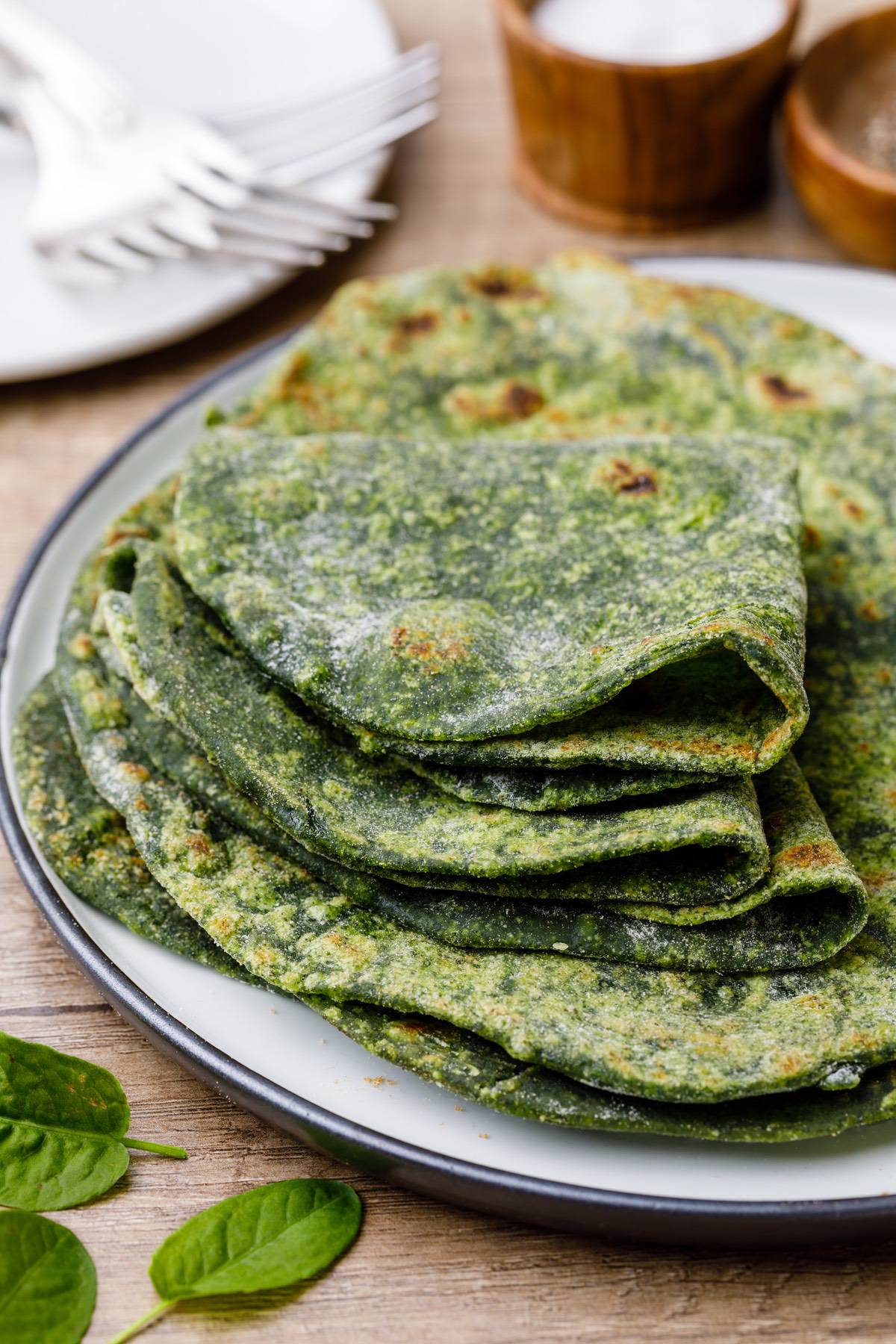 Paleo Spinach Tortillas