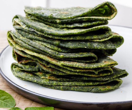 Paleo Spinach Tortillas