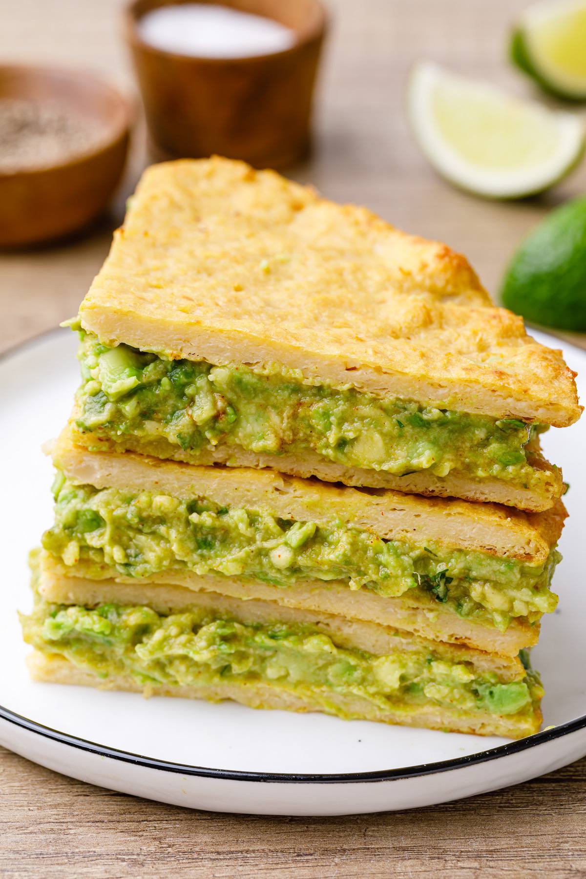 avocado cauliflower quesadillas