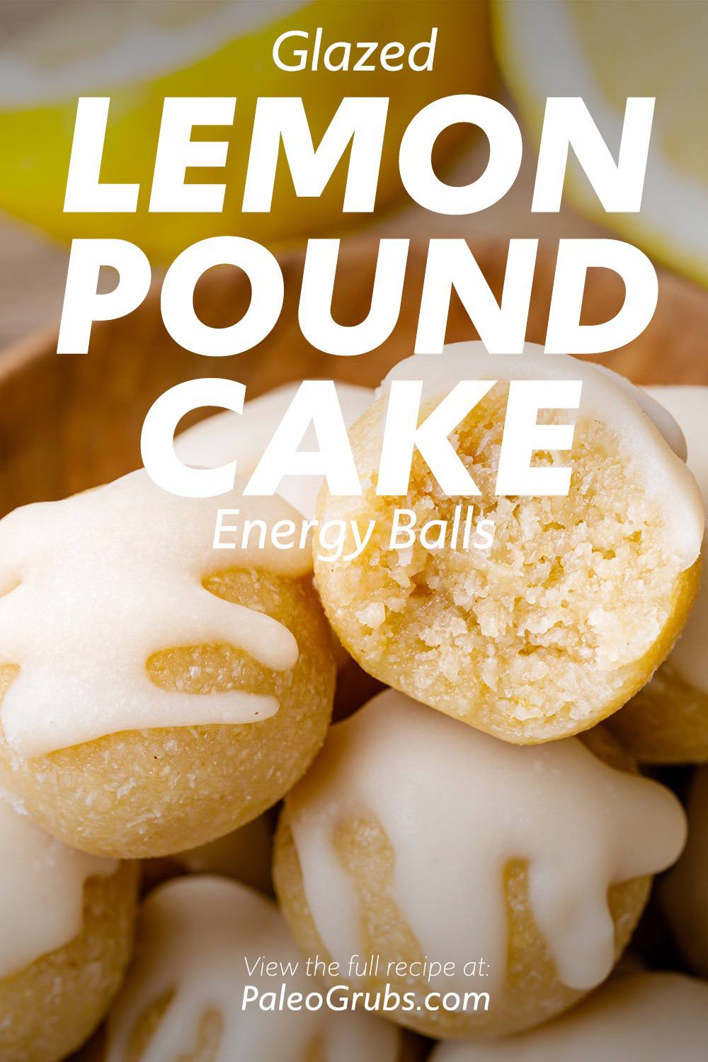 Lemon Pound Cake Energy Balls