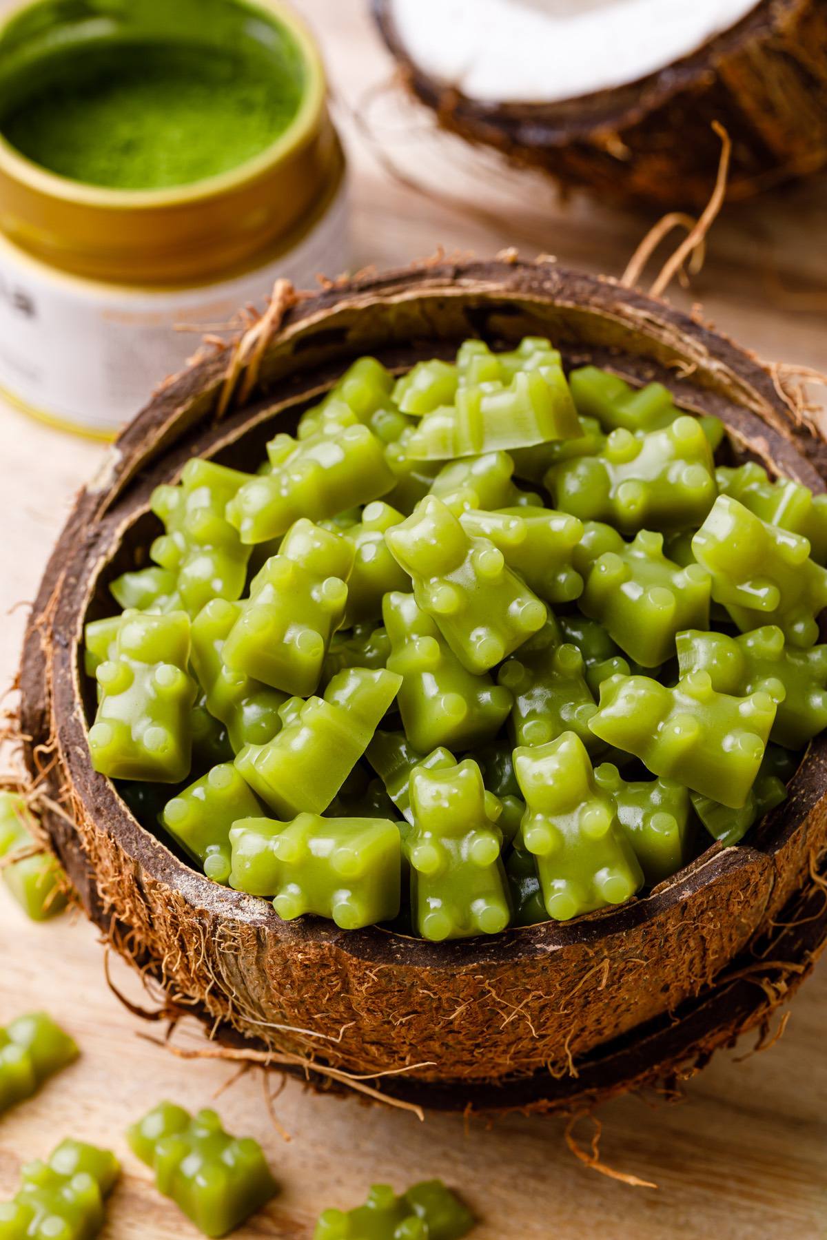 matcha green tea gummy bears