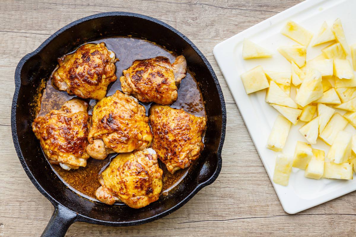 pineapple chicken skillet