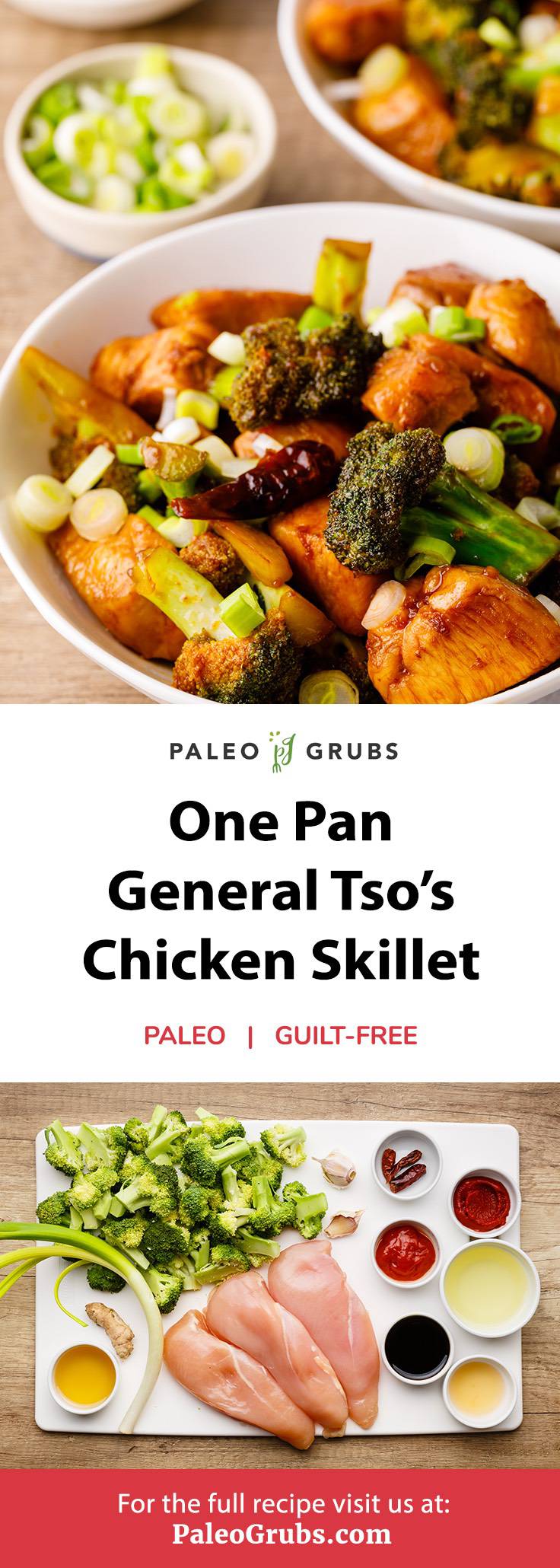 One Pan General Tso's Chicken Skillet