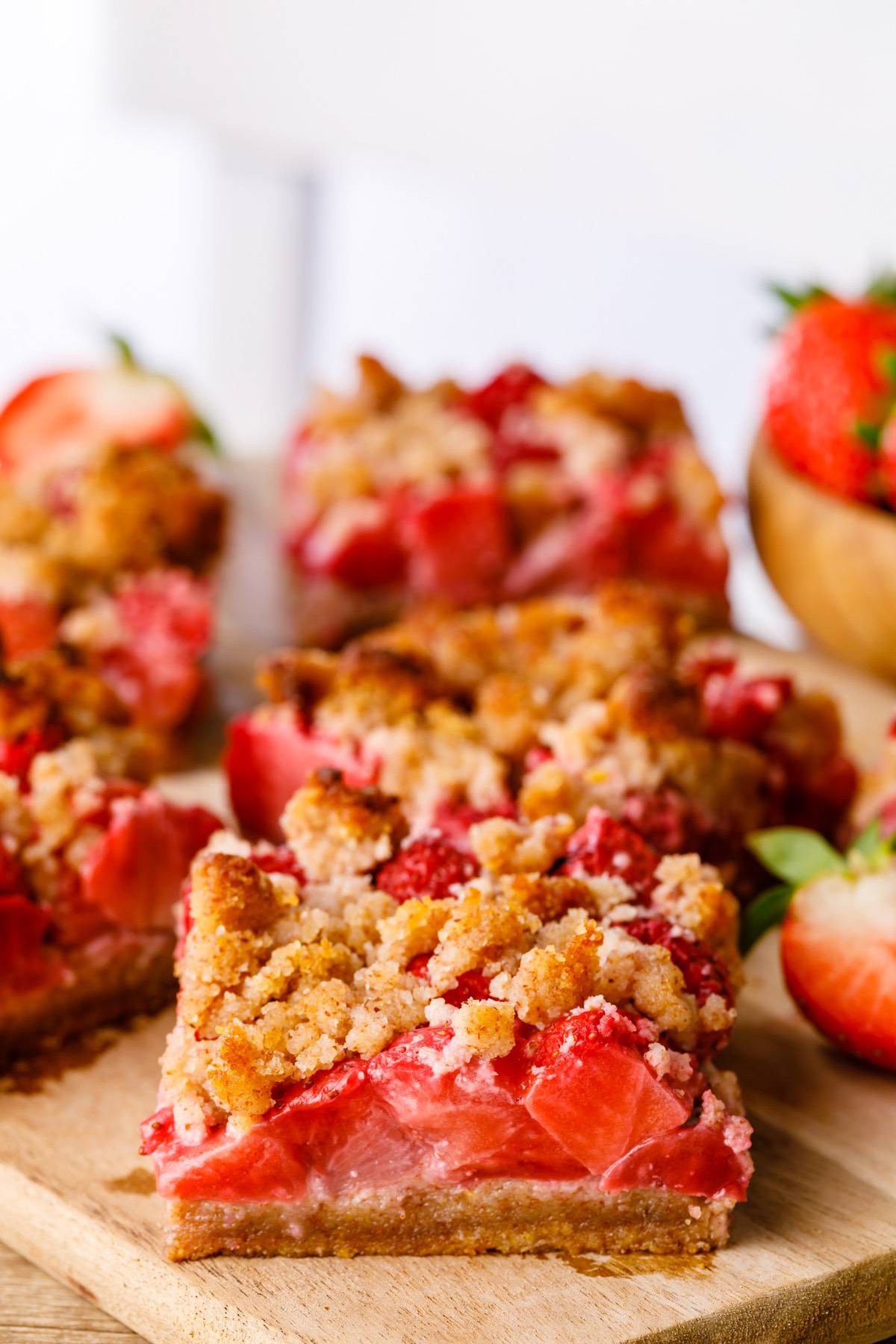 Strawberry Shortcake Crumb Bars