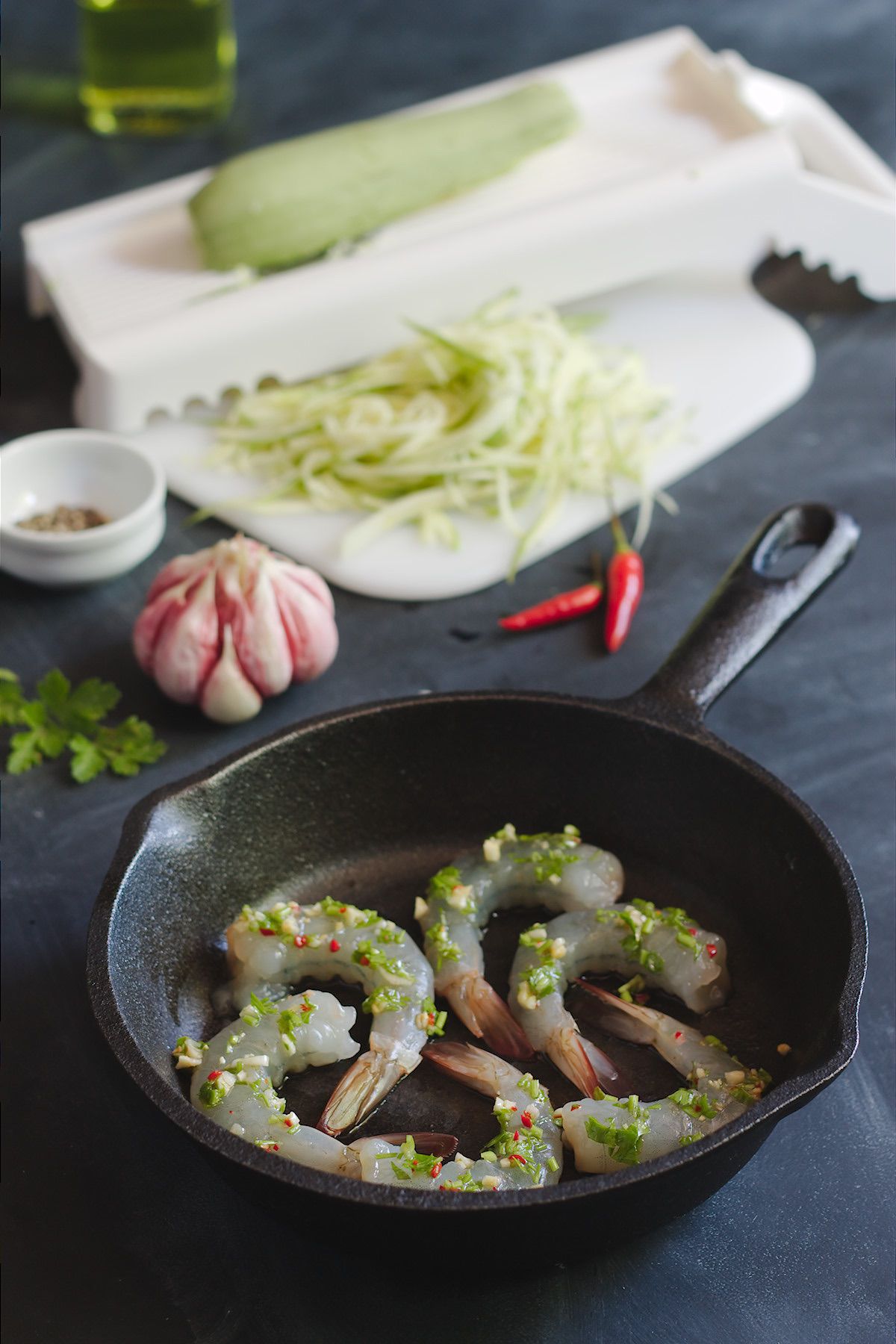 Cooking Shrimp In Pan