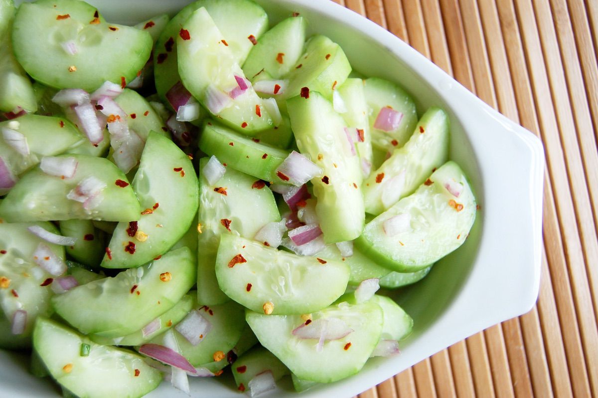 Sweet And Spicy Cucumber Salad Recipe