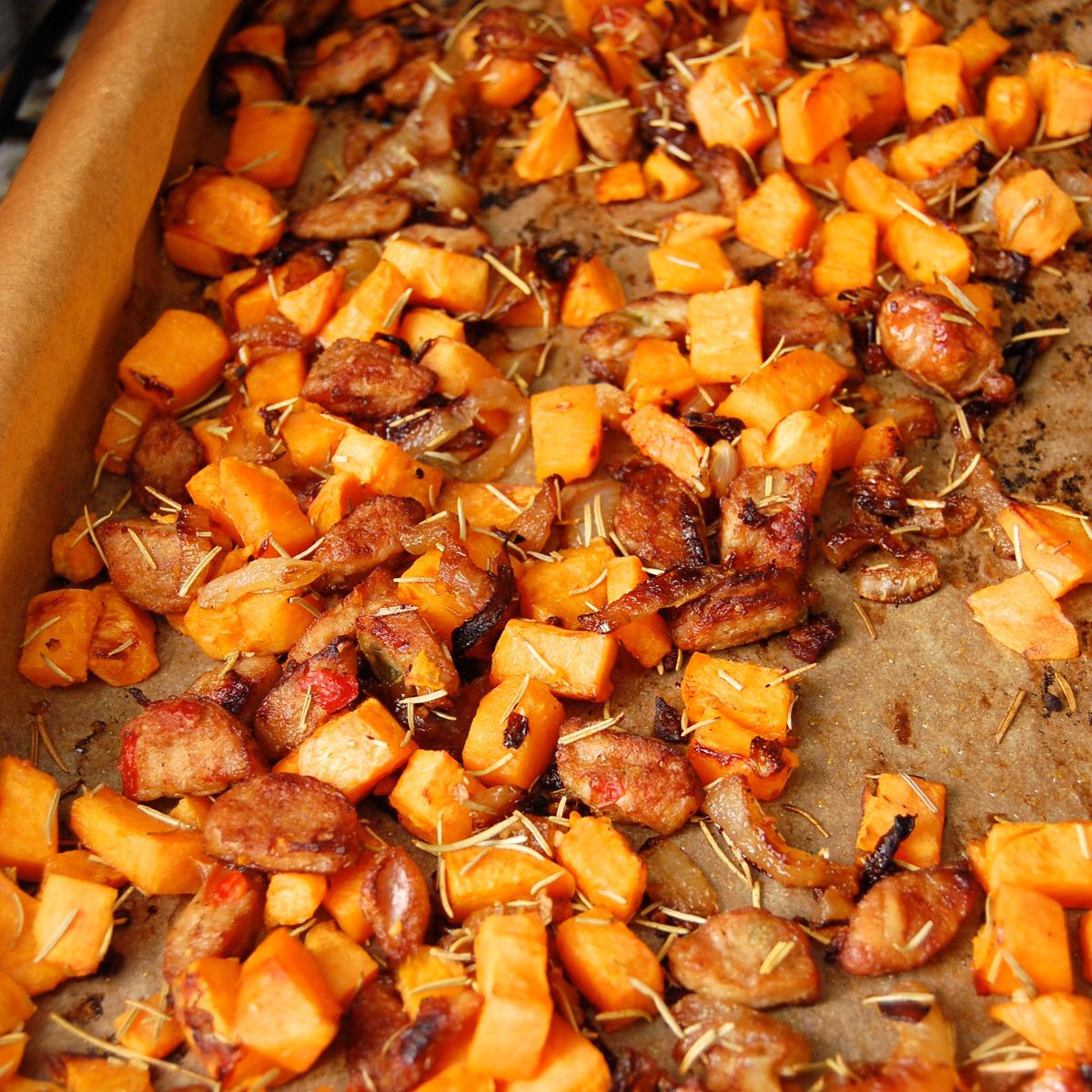 Roasting The Sweet Potatoes