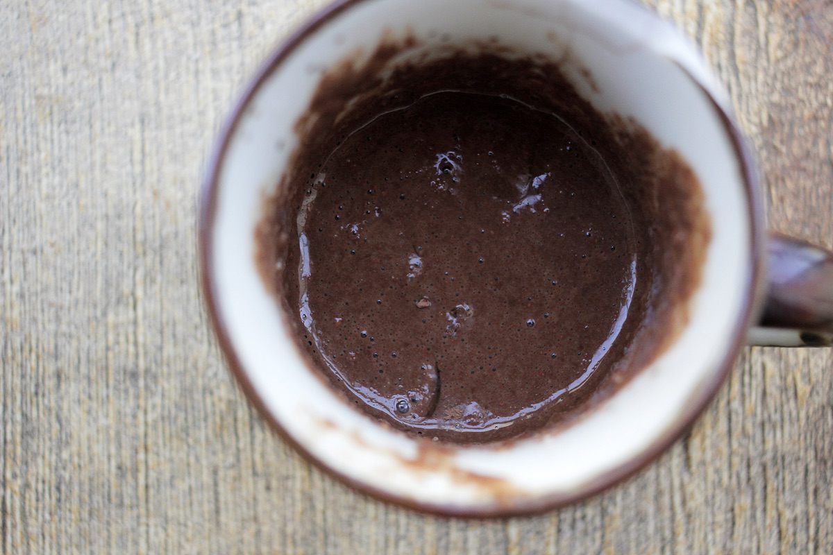 Chocolate Mug Cake Batter