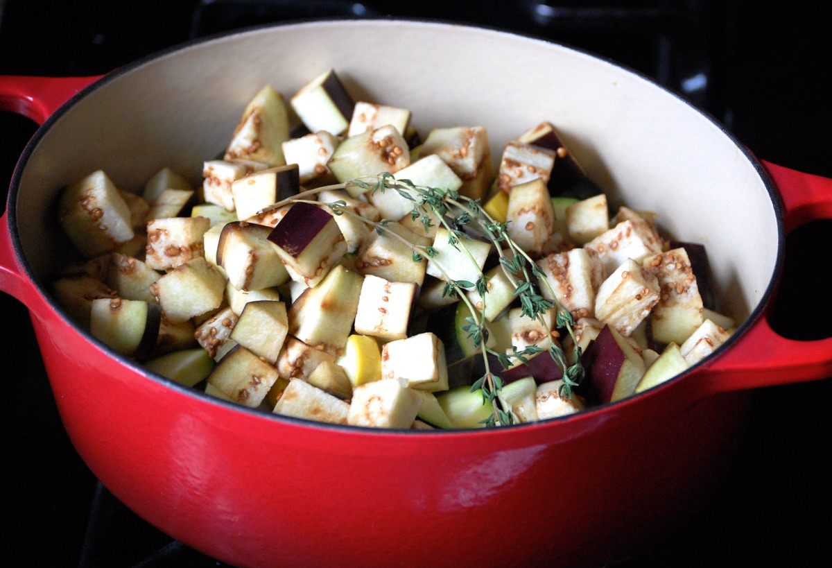 Cubed Eggplant