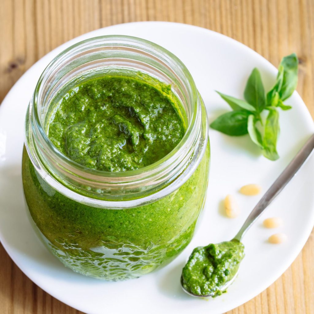 Fresh Basil Pesto Ingredients
